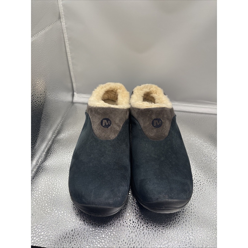 Merrell Women's Encore Ice 5 Slip On Mules Sz 8.5. India Ink. Warm And Cozy - Picture 2 of 8